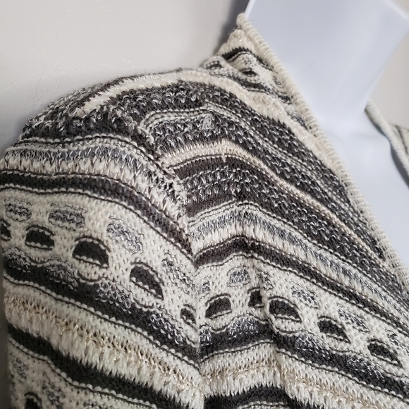 Maurices 2 2X Draped Front Sweater Cardigan Long Sister Cream Olive Green Layer - Picture 3 of 10